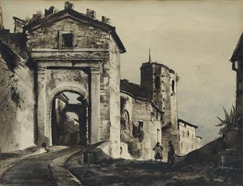 OGDEN PLEISSNER Gateway in Tuscany.